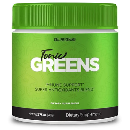 Tonic Greens Powder Vitamin Supplement Advanced Formula - Natural Green Blend Energy Supplement - Maximum Strength, TonicGreens BCAA, Tonic Greens All Natural Formula Powder Support Reviews (1 Pack) - dailyvitalstore