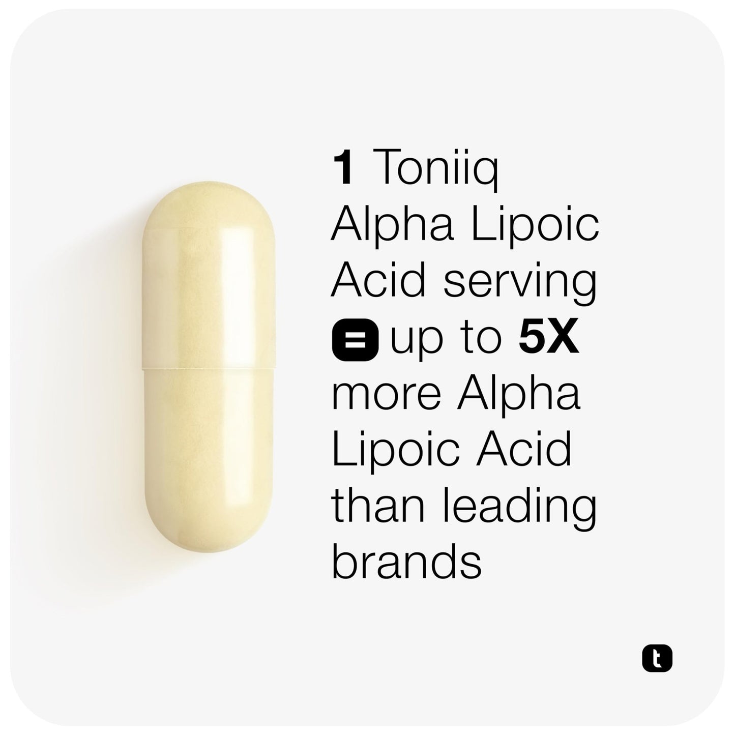 Toniiq 1000mg Ultra High Strength Alpha Lipoic Acid Capsules - Highly Purified 99%+ USP Standard - 120 Capsules ALA Supplement - dailyvitalstore