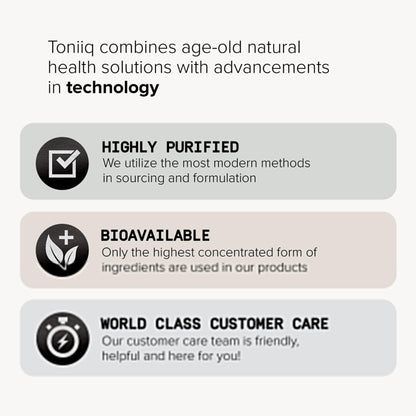 Toniiq 200 Billion CFU Probiotic Supplement 30 Verified Third-Party Tested Strains - Fully Shelf-Stable Probiotics Formula - dailyvitalstore