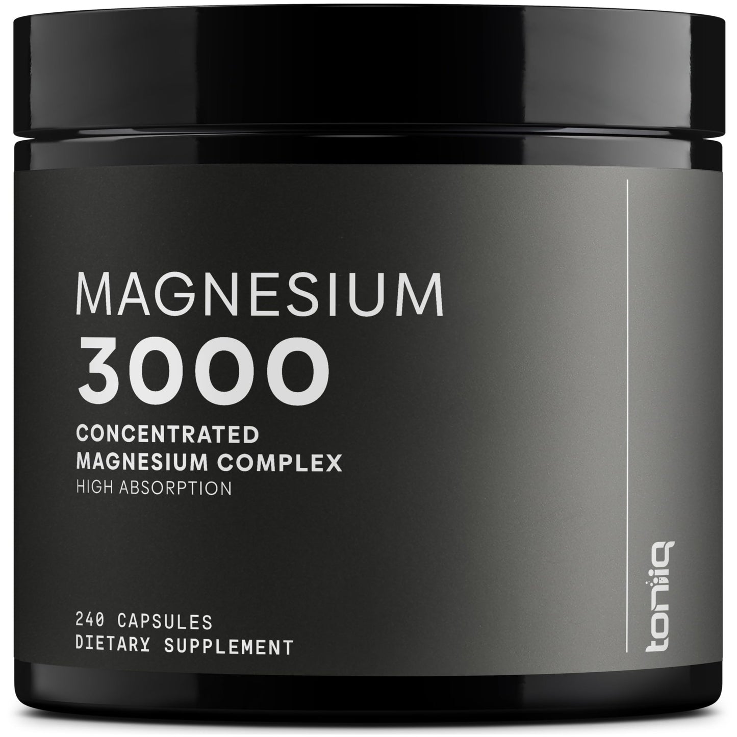 Toniiq 3,000mg Ultra High Strength Magnesium Glycinate - 20% Purified to Contain 600mg of Elemental Magnesium - Chelated and Bioavailable Magnesium - dailyvitalstore