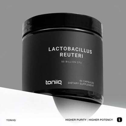 Toniiq 50 Billion CFU Lactobacillus Reuteri Probiotic 50mg per Serving - L Reuteri Probiotics - Highest CFU Count Lactobacillus Reuteri Probiotic - 60 Vegetarian Capsules - 60 Servings - dailyvitalstore