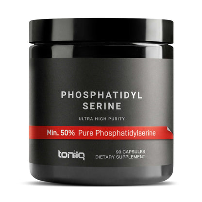 Toniiq Phosphatidylserine - 400mg Formula - World’s First 50% Purity - Highest Purity in the US - Soy Free Phosphatidylserine Supplement - dailyvitalstore