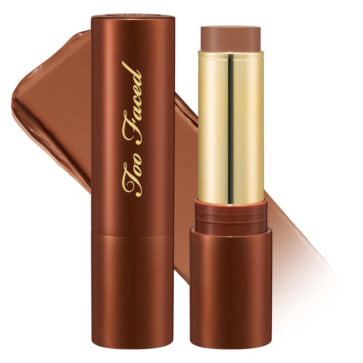 Too Faced Chocolate Soleil Melting Bronzing & Sculpting Stick | Multi-Use, Contour + Cream Bronzer Stick | Lightweight, Satin-Finish with Buildable Coverage, 0.28 Ounce, 0.28 Ounce, Chocolate Souffle - dailyvitalstore