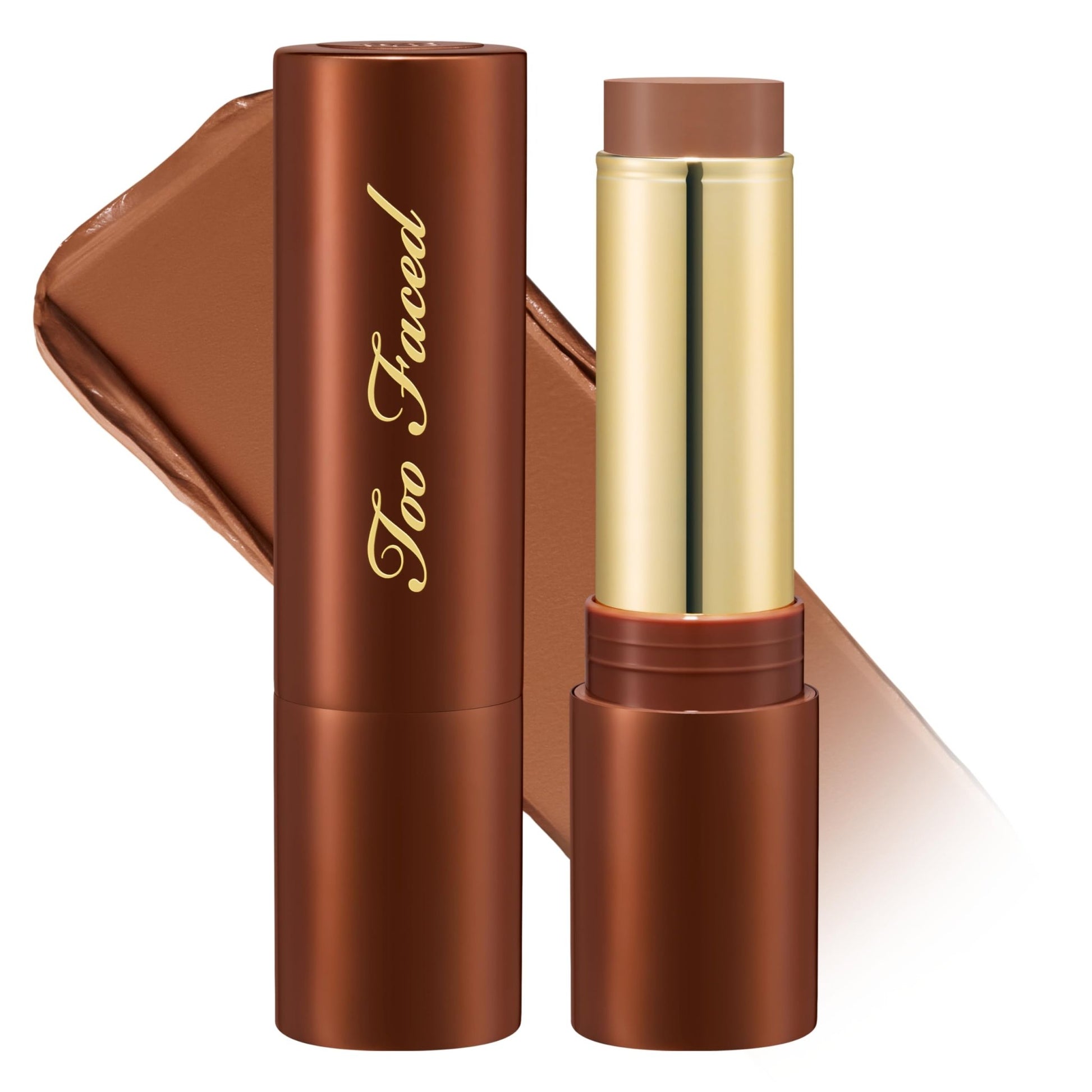 Too Faced Chocolate Soleil Melting Bronzing & Sculpting Stick | Multi-Use, Contour + Cream Bronzer Stick | Lightweight, Satin-Finish with Buildable Coverage, 0.28 Ounce, 0.28 Ounce, Chocolate Souffle - dailyvitalstore