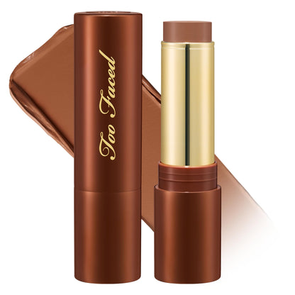 Too Faced Chocolate Soleil Melting Bronzing & Sculpting Stick | Multi-Use, Contour + Cream Bronzer Stick | Lightweight, Satin-Finish with Buildable Coverage, 0.28 Ounce, 0.28 Ounce, Chocolate Souffle - dailyvitalstore