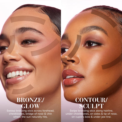 Too Faced Chocolate Soleil Melting Bronzing & Sculpting Stick | Multi-Use, Contour + Cream Bronzer Stick | Lightweight, Satin-Finish with Buildable Coverage, 0.28 Ounce, 0.28 Ounce, Chocolate Souffle - dailyvitalstore