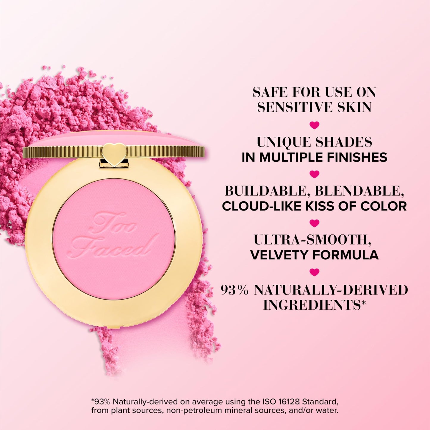Too Faced Cloud Crush Blurring Blush | Velvety Powder Blush for Cheeks with High-Pigment Formula | 93% Naturally Derived Ingredients, Vegan & Cruelty-Free, Velvet Crush, 0.17 Ounce - dailyvitalstore