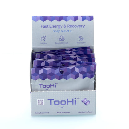 TooHi Reset Softgels - Proprietary Blend with Additional Caffeine (84mg), L-Theanine & Electrolytes | Patent Pending - 10 Doses - dailyvitalstore