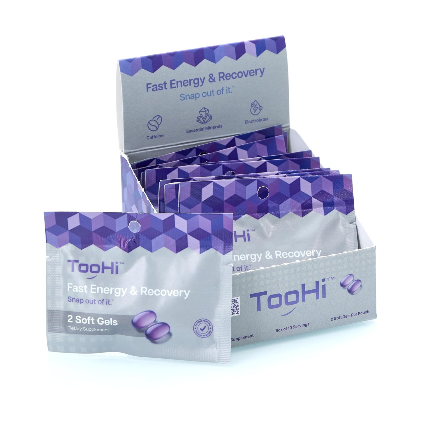 TooHi Reset Softgels - Proprietary Blend with Additional Caffeine (84mg), L-Theanine & Electrolytes | Patent Pending - 10 Doses - dailyvitalstore