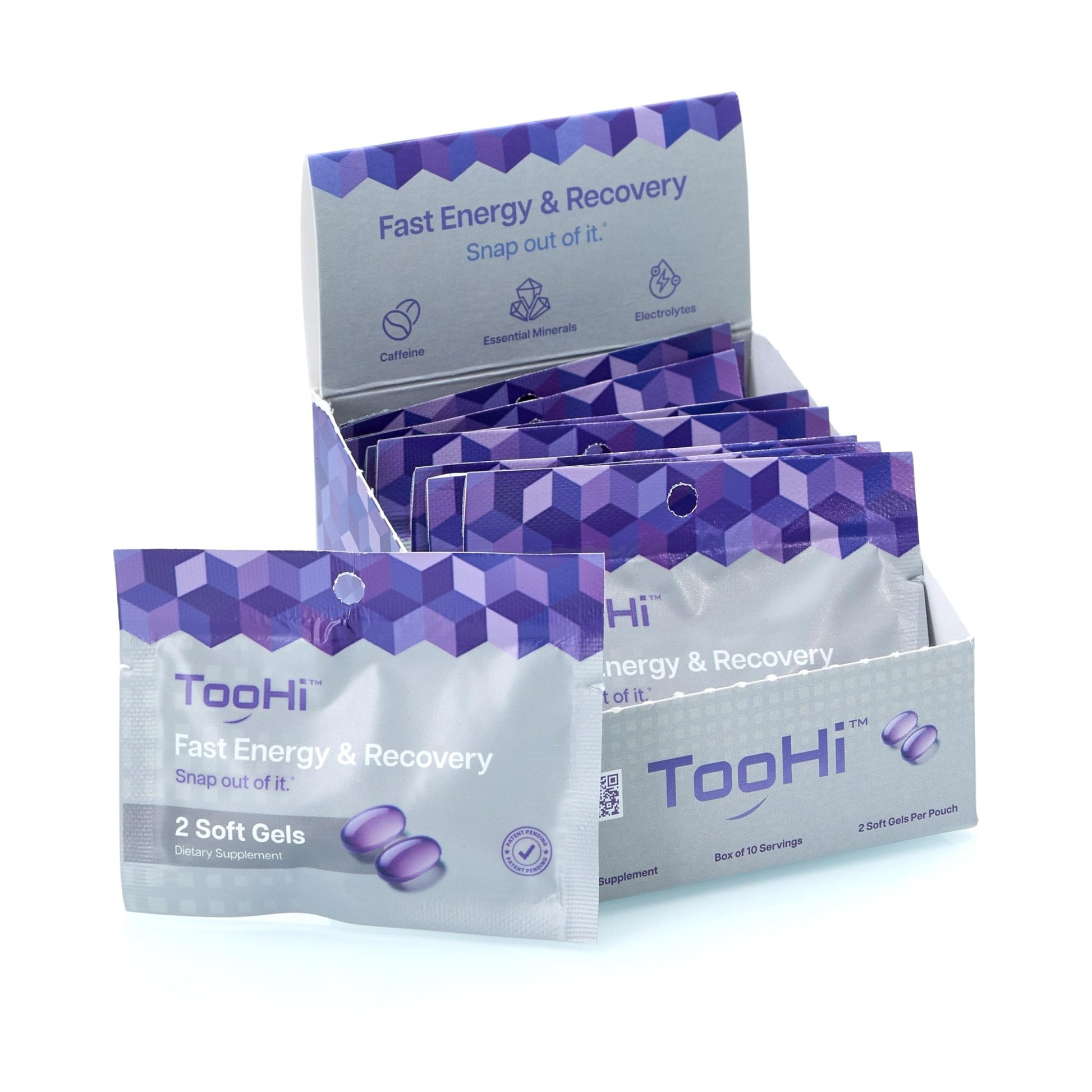 TooHi Reset Softgels - Proprietary Blend with Additional Caffeine (84mg), L-Theanine & Electrolytes | Patent Pending - 10 Doses - dailyvitalstore
