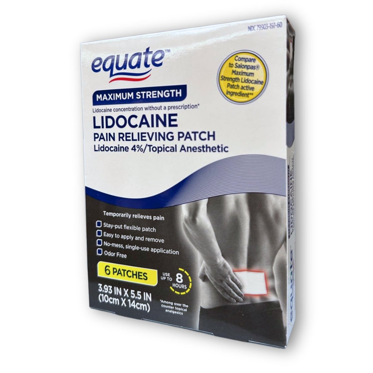 Topical anesthetic 4% Patch- 6 Count (Pack of 1), Boxed By Fusion Shop Store - dailyvitalstore