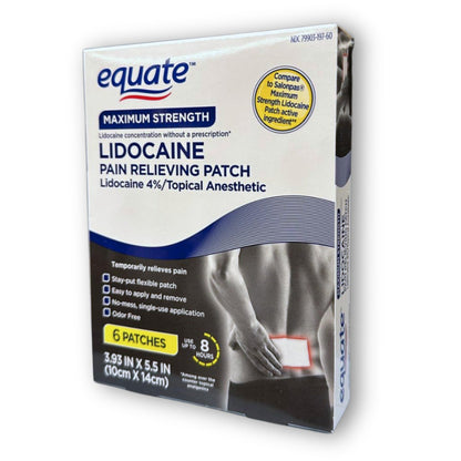 Topical anesthetic 4% Patch- 6 Count (Pack of 1), Boxed By Fusion Shop Store - dailyvitalstore