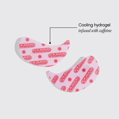 Topicals Faded Brightening Under Eye Masks | Patches to Depuff, Hydrate, Brighten and Cool | Reduce Dark Circles and Fine Lines | Contains Kojic Acid, Caffeine and Niacinamide (Set of 6) - dailyvitalstore
