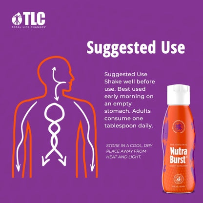 Total Life Changes NutraBurst - Liquid Multivitamin, Daily Nutritional Support, Packed with Essential Vitamins and Minerals, 16 fl. oz - dailyvitalstore