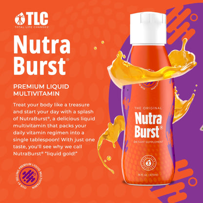 Total Life Changes NutraBurst - Liquid Multivitamin, Daily Nutritional Support, Packed with Essential Vitamins and Minerals, 16 fl. oz - dailyvitalstore