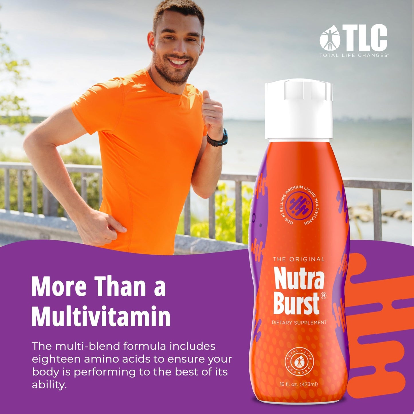 Total Life Changes NutraBurst - Liquid Multivitamin, Daily Nutritional Support, Packed with Essential Vitamins and Minerals, 16 fl. oz - dailyvitalstore