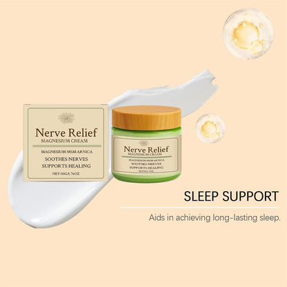 Total Relief Magnesium Cream for Nerve Relief with MSM & Arnica — Soothing Topical Support for Neuropathy & Muscle Relaxation — 2 Pack Value Set (3.52oz Total) - dailyvitalstore