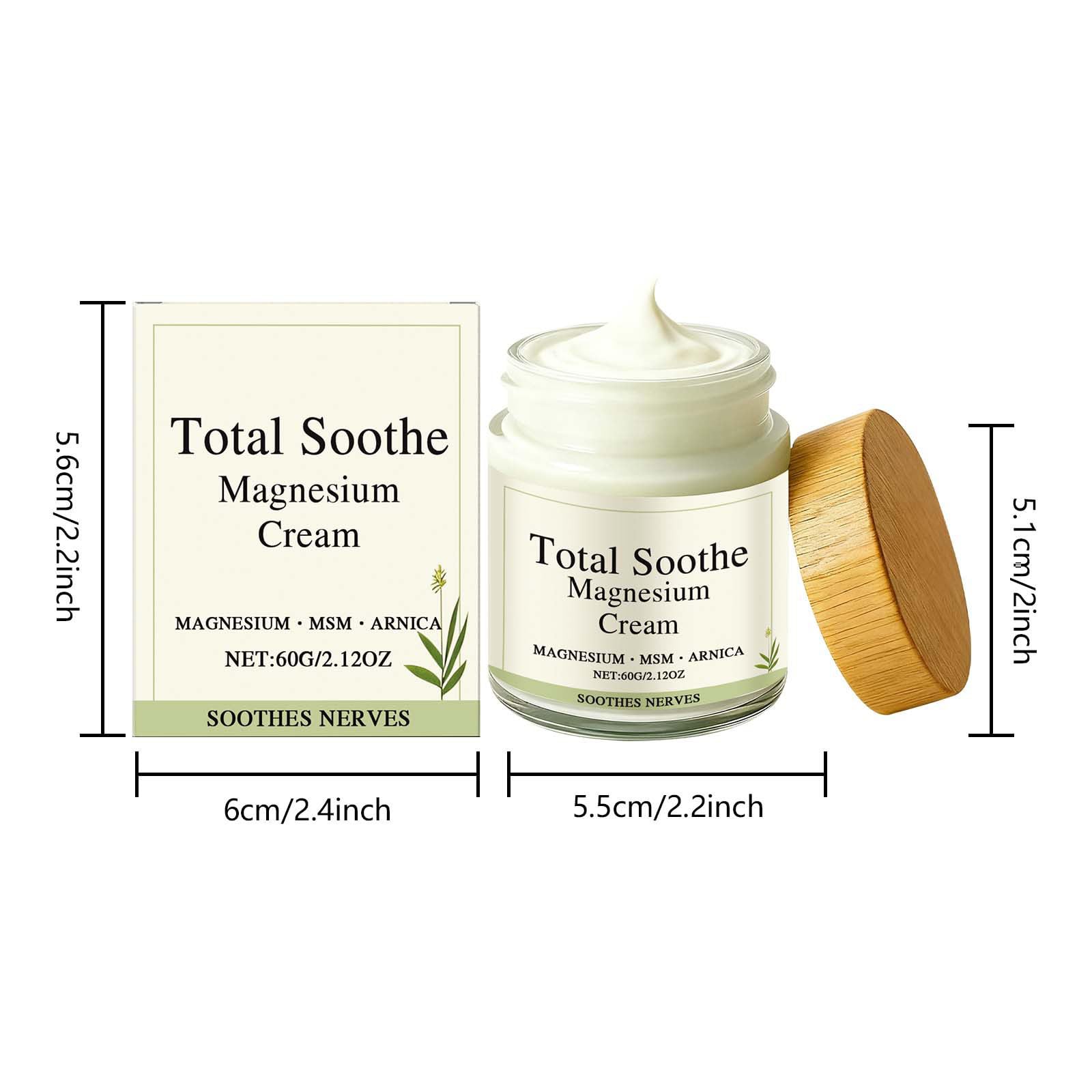 TotalRelief Magnesium Cream - MSM & Arnica – Fast Absorbing, Joint Relief Cream with Mineral Delivery Formula,Non-Greasy Topical for Everyday Joint & Muscle Comfort - dailyvitalstore