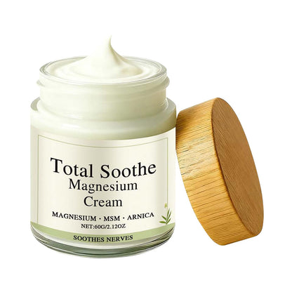 TotalRelief Magnesium Cream - MSM & Arnica – Fast Absorbing, Joint Relief Cream with Mineral Delivery Formula,Non-Greasy Topical for Everyday Joint & Muscle Comfort - dailyvitalstore