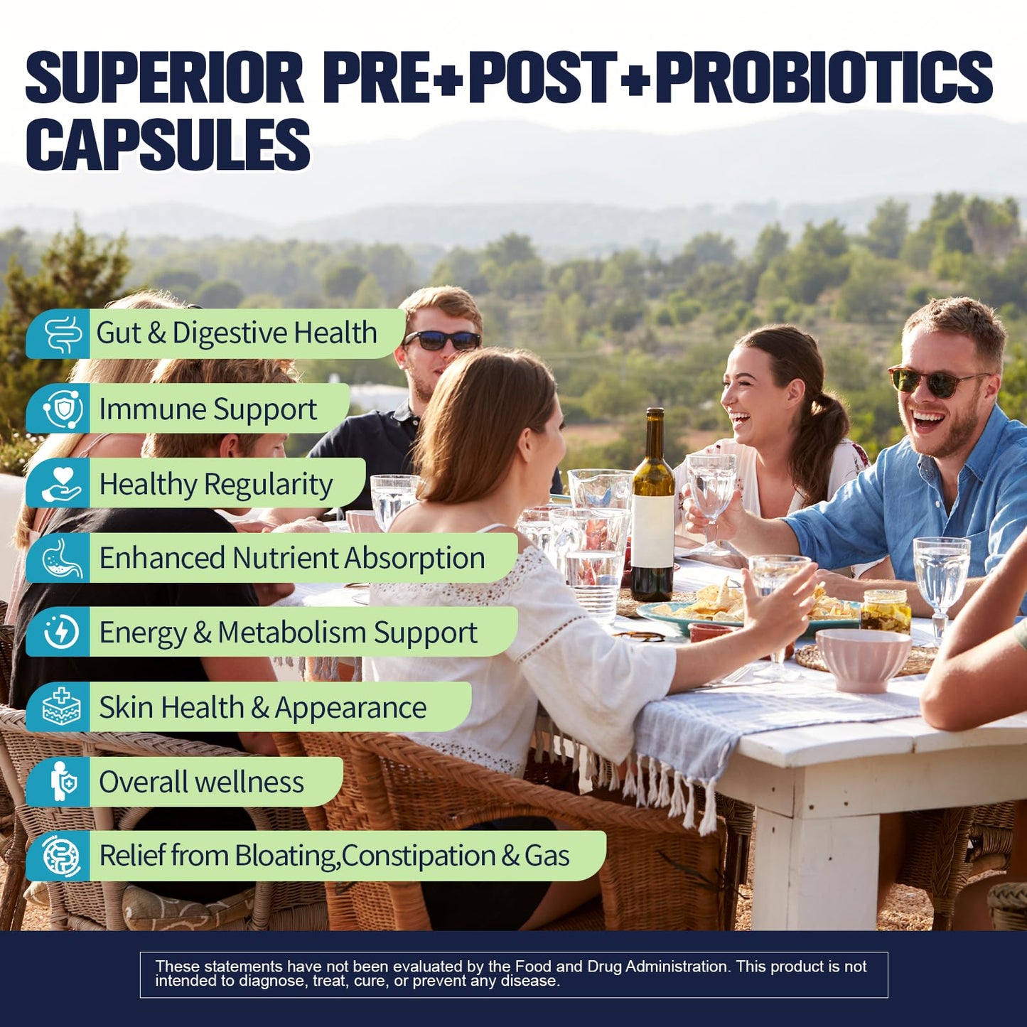 Totaria 5-in-1 60 Billion CFU Probiotic Prebiotic & Postbiotic for Women & Men, w/Digestive Enzymes, Slippery Elm, Daily Complete Gut Health, - dailyvitalstore