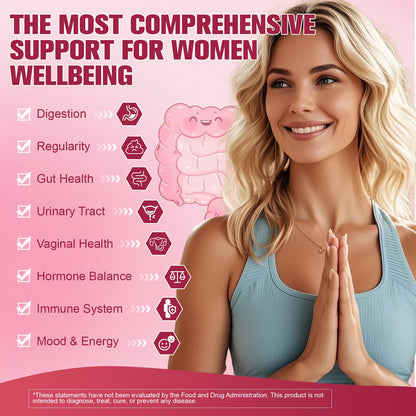 Totaria Probiotics for Women, 120 Billion Women Probiotic, with Akkermansia, Digestive Enzymes & Prebiotics, Cranberry, D-Mannose, for Gut, Vaginal, Urinary - dailyvitalstore