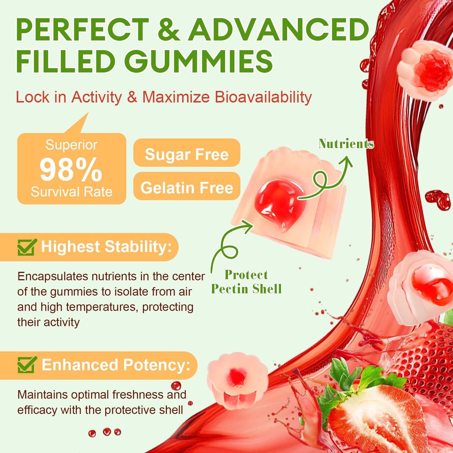 Totaria Sugar Free 5-in-1 Probiotic Prebiotic Postbiotic Gummy, 36 Strains Probiotics for Women Men with Digestive Enzymes, Peppermint, Complete Immune, - dailyvitalstore