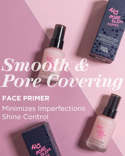 TOUCH IN SOL No Poreblem Primer – Pore Primer for Korean Makeup, Mattifying Primer for Oily Skin, Pore Eraser for Large Pores, Blurring Finish from K Beauty (1.01 fl.oz/30ml) - dailyvitalstore