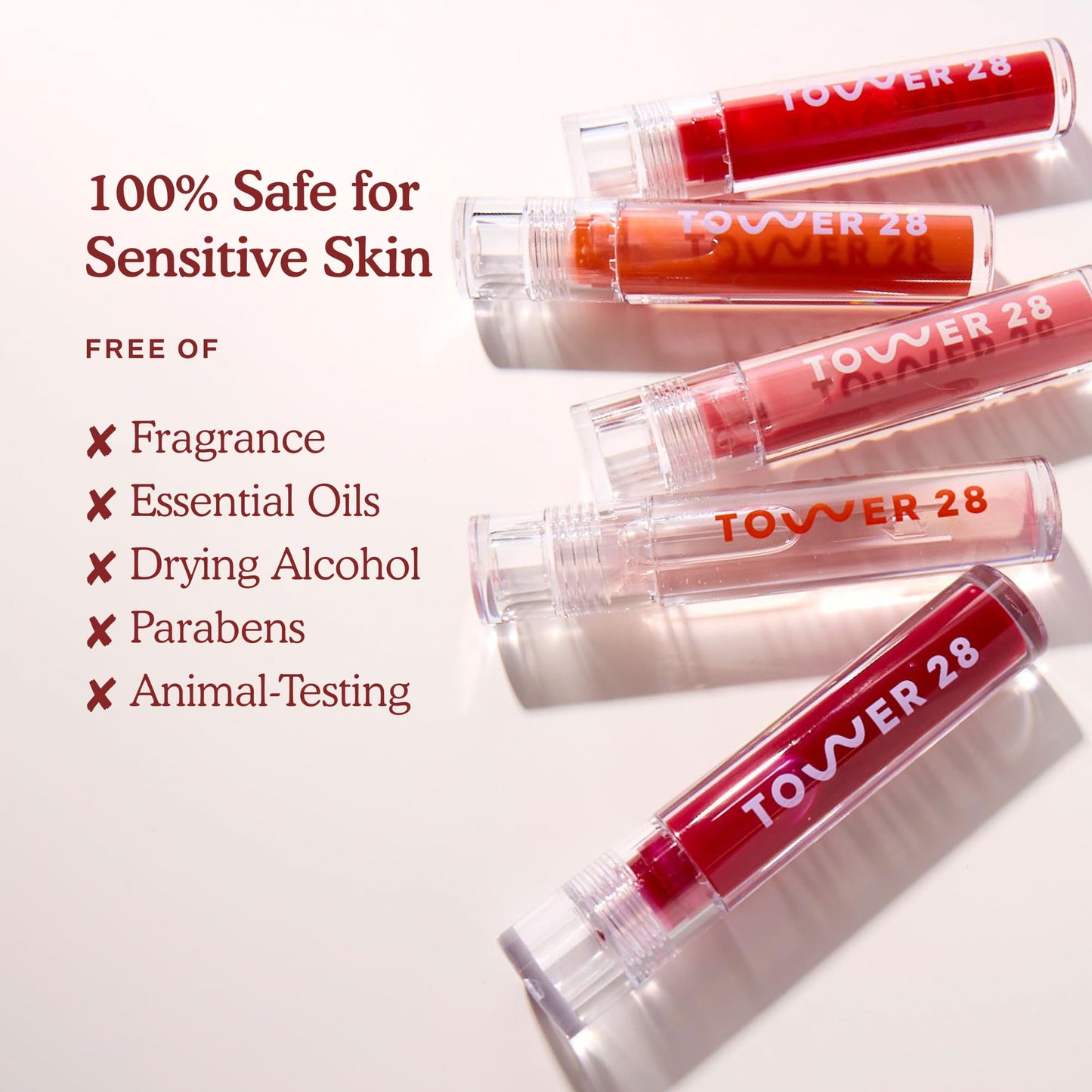 Tower 28 ShineOn Lip Gloss Jelly - Hydrating Tinted Lip Balm + Milky Gloss for Sensitive Lips - Non-Sticky + High-Shine Jelly Formula with Nourishing Oil Blend - Pistachio - Nude Pink (0.13) - dailyvitalstore