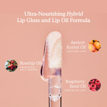 Tower 28 ShineOn Lip Gloss Jelly - Hydrating Tinted Lip Balm + Milky Gloss for Sensitive Lips - Non-Sticky + High-Shine Jelly Formula with Nourishing Oil Blend - Pistachio - Nude Pink (0.13) - dailyvitalstore