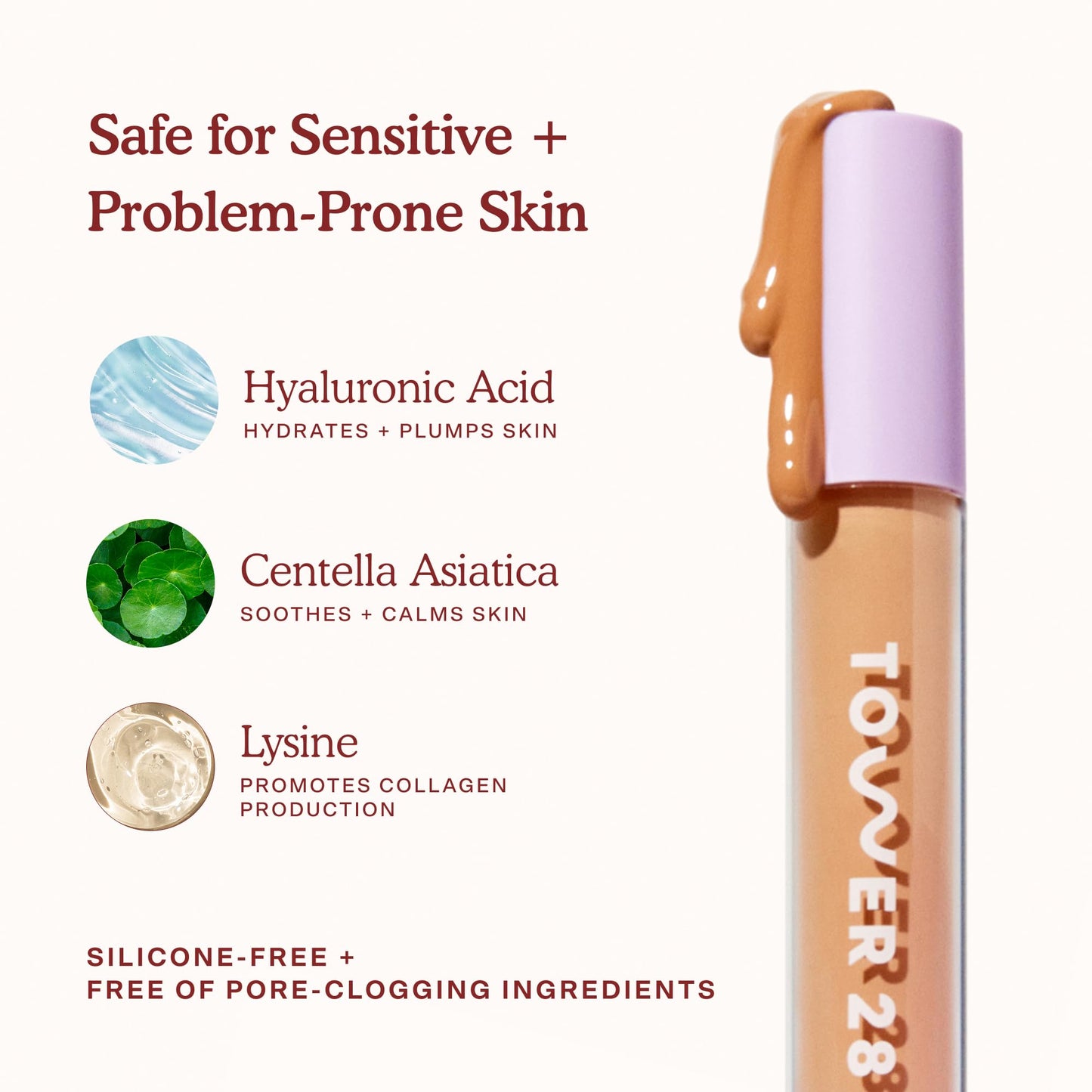 Tower 28 Swipe Serum Concealer - Hydrating Medium-Full Coverage Concealer + Under Eye Brightener - Skin Care Infused Makeup with Hyaluronic Acid + Soothing Centella - 1.0 Fair/Neutral (0.22 oz) - dailyvitalstore