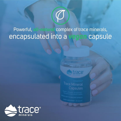 Trace Minerals ConcenTrace Trace Mineral Capsules - ConcenTrace Capsules for Overall Health - Bone Strength, Muscle Recovery & Energy Support - dailyvitalstore