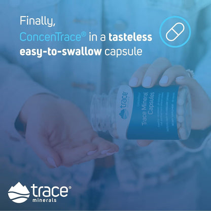Trace Minerals ConcenTrace Trace Mineral Capsules - ConcenTrace Capsules for Overall Health - Bone Strength, Muscle Recovery & Energy Support - dailyvitalstore