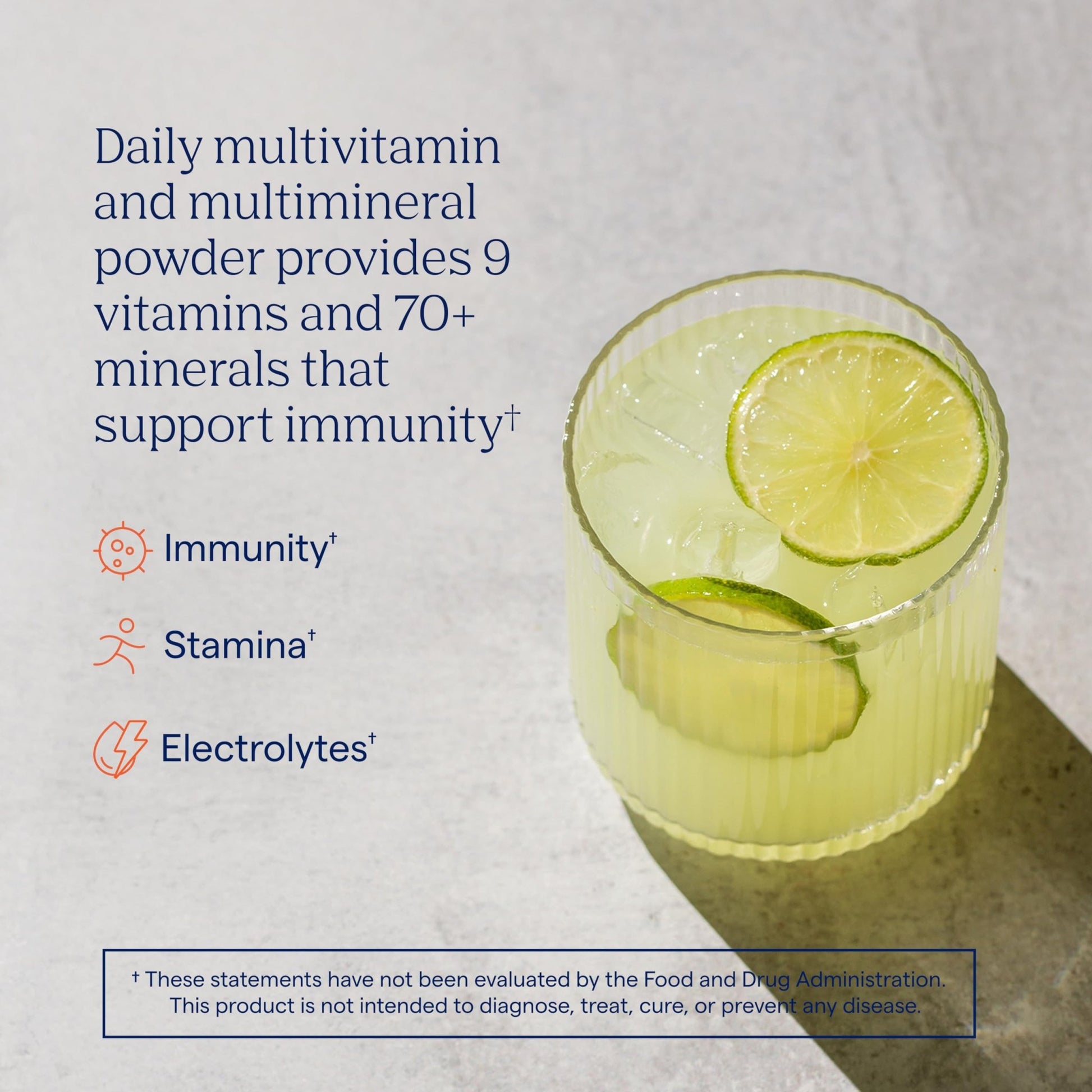Trace Minerals Power Pak Multivitamin and Multimineral Packets - Electrolyte Support - 1200 mg Vitamin C plus 70+ Trace Minerals - Lemon Lime Flavor - 30 Packets - dailyvitalstore
