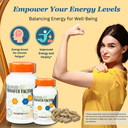 Transfer Factor Enhanced, 100 Natural Capsules, Immune Support - Transfer Factor Multi Immune from Cow Colostrum, Egg Yolk & Special Blend of Mushrooms - dailyvitalstore