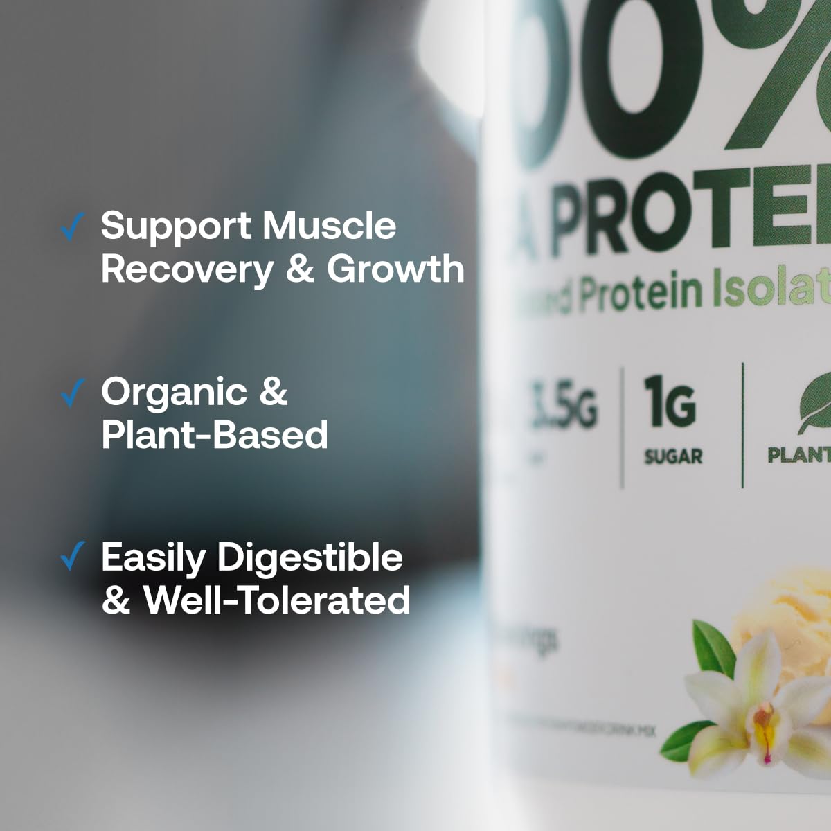 Transparent Labs 100% Pea Protein Powder - 28g Organic Plant Protein per Serving, Clean Pea Isolate Powder, USDA Organic, Vegan, Gluten-Free, Sugar-Free, Non-GMO - 30 Servings, Chocolate - dailyvitalstore