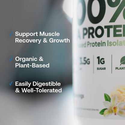 Transparent Labs 100% Pea Protein Powder - 28g Organic Plant Protein per Serving, Clean Pea Isolate Powder, USDA Organic, Vegan, Gluten-Free, Sugar-Free, Non-GMO - 30 Servings, Chocolate - dailyvitalstore