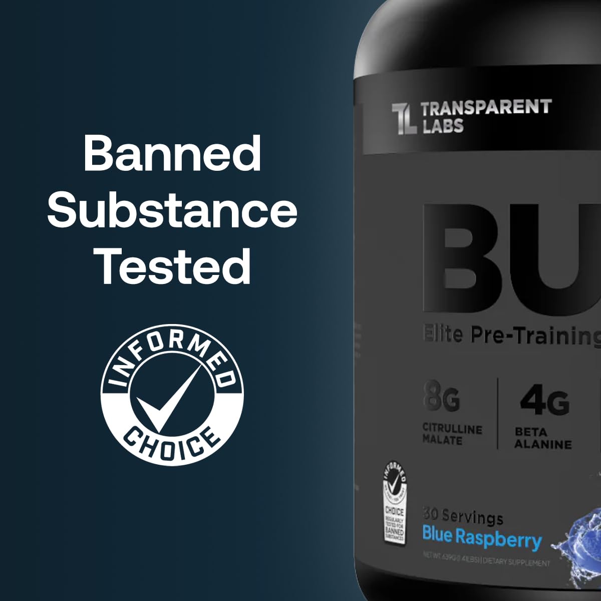 Transparent Labs Bulk Black Pre Workout - Clinically Dosed, Sugar Free Preworkout for Men and Women with Beta Alanine Powder, Citrulline Malate - dailyvitalstore
