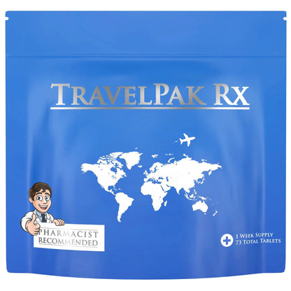TravelPakRx Travel Essentials Medicine Kit - TSA-Approved Over-The-Counter Individual Medicine Packets, for Travel, Cruises, Camping, Created by Pharmacist - dailyvitalstore