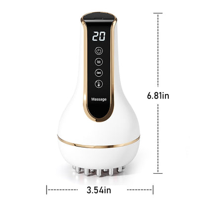 Treayes Lymphatic Drainage Massager & Anti Cellulite Massage Tool – 20-Level Heat, Microcurrent & Vibration, Ergonomic Rechargeable Design for Legs, Arms, Waist & Belly - dailyvitalstore