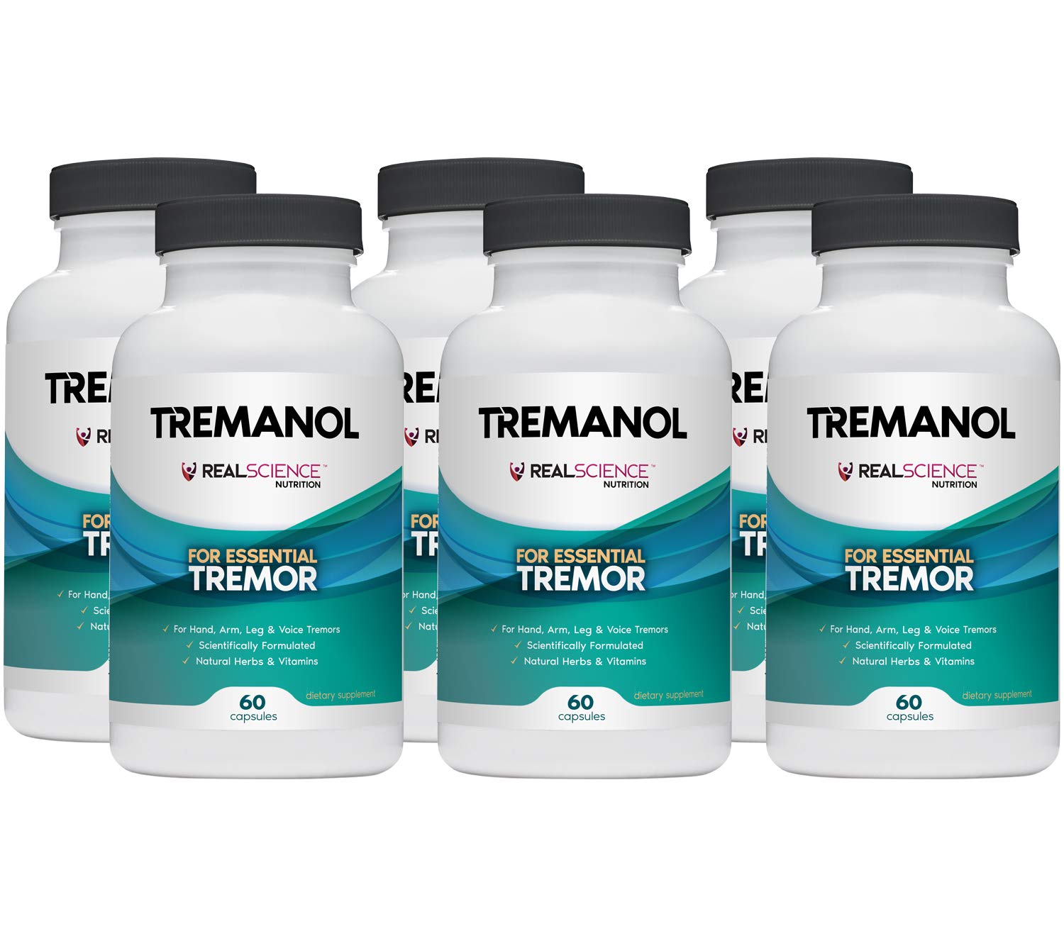 Tremanol Natural Aid Herbal Supplement – Includes Vitamin B2 & B12, Passionflower & Skullcap – 60 Caps (Pack of 6) – Made in USA - dailyvitalstore