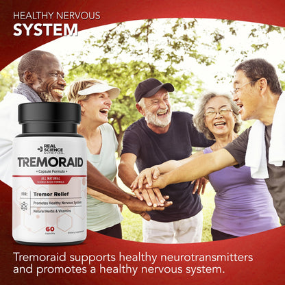 Tremoraid Essential Tremor Relief Supplements (60 Caps)* (3 Bottles) - dailyvitalstore