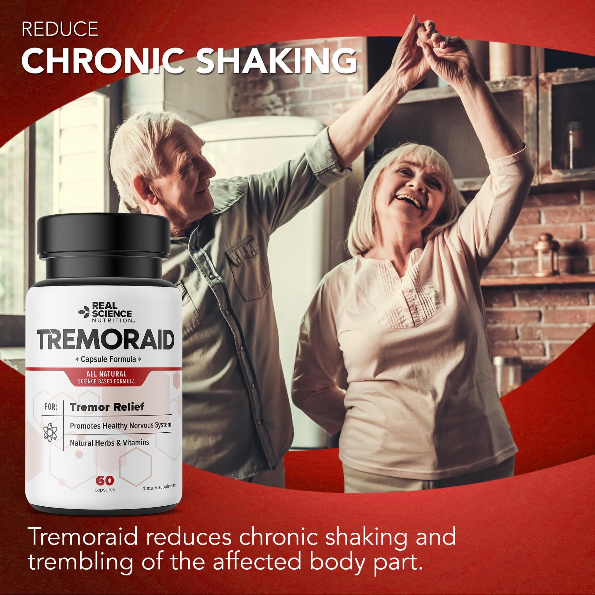 Tremoraid Essential Tremor Relief Supplements (60 Caps)* (3 Bottles) - dailyvitalstore