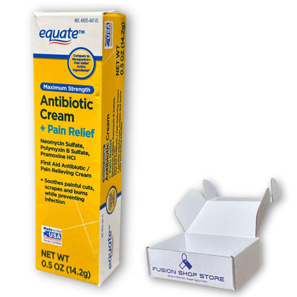 Triple Antibiotic Ointment- Maximum Strength with Topical Analgesic, 0.5 oz (Pack of 1), Boxed by Fusion Shop Store - dailyvitalstore