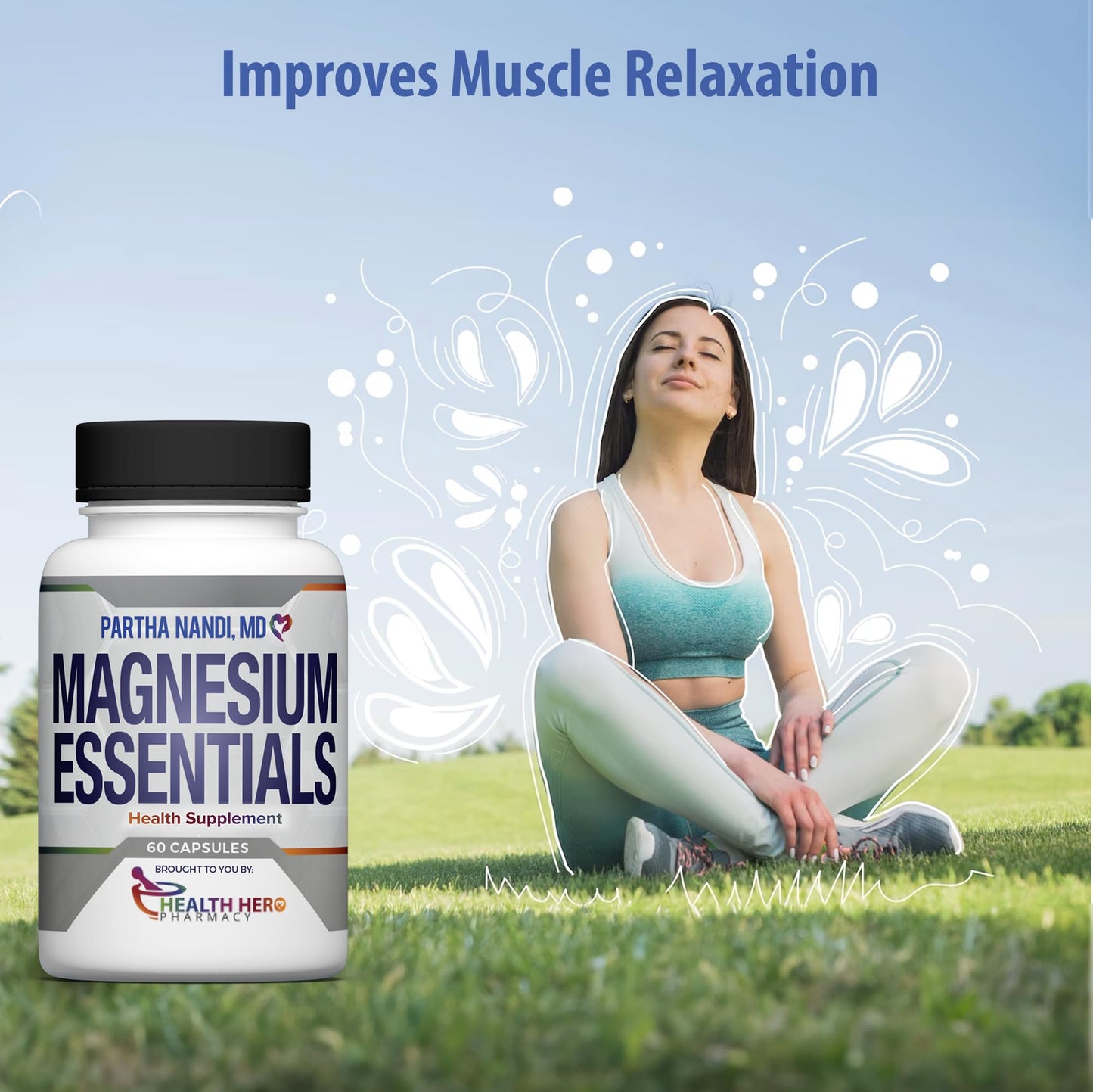 Triple Magnesium Citrate, Malate & Glycinate Complex Supplement – Supports Sleep, Stress, Muscle, Nerve & Heart Health – Advanced High-Absorption Formula – 235mg – 60 Capsules - dailyvitalstore
