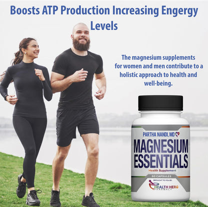 Triple Magnesium Citrate, Malate & Glycinate Complex Supplement – Supports Sleep, Stress, Muscle, Nerve & Heart Health – Advanced High-Absorption Formula – 235mg – 60 Capsules - dailyvitalstore