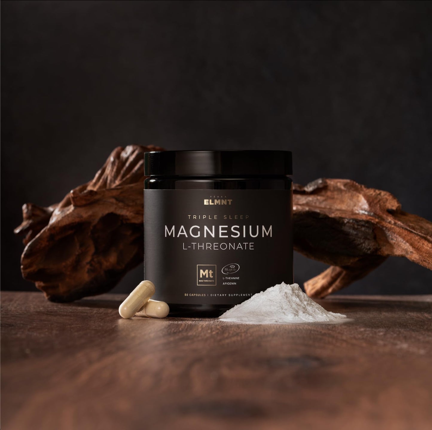 Triple Sleep Magnesium L-Threonate w. Apigenin, Theanine & Magtein Magnesium L Threonate - High Absorption Magnesium Supplement Capsules for Men and Women Magnesium Powder Pills - dailyvitalstore