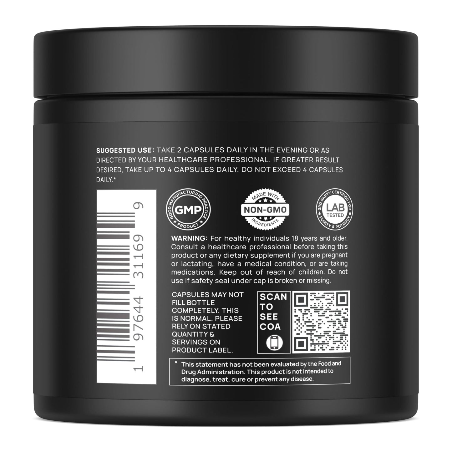 Triple Sleep Magnesium L-Threonate w. Apigenin, Theanine & Magtein Magnesium L Threonate - High Absorption Magnesium Supplement Capsules for Men and Women Magnesium Powder Pills - dailyvitalstore