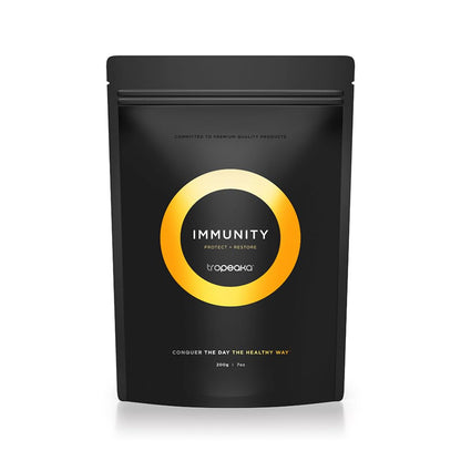 Tropeaka Immunity Powder - Immune Support Supplement, Antioxidant Rich Superfood Powder with Vitamins & Minerals, Boost Energy & Collagen Production - Vegan, Gluten Free, Non-GMO - 7oz (20 Servings) - dailyvitalstore