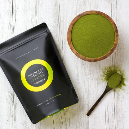 Tropeaka Superfood Greens + D - Antioxidant Green Powder for Energy, Immune System, & Gut Health, Rich in Chlorophyll & Essential Nutrients, Vitamin D, Vegan, Gluten Free, Non-GMO - 7oz (20 Servings) - dailyvitalstore