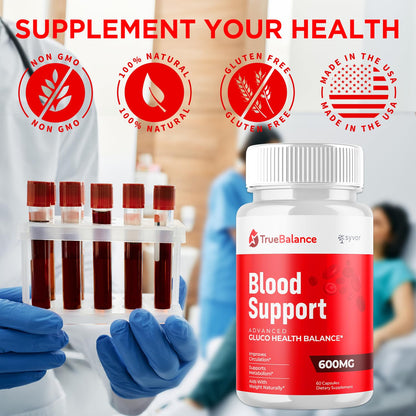 True Balance Capsules, Official TrueBalance Glycogen Support Pills with All Natural Ingredients, Advanced Formula Glyco Support Supplement with Maximum Strength Vitamins for Women & Men (60 Capsules) - dailyvitalstore